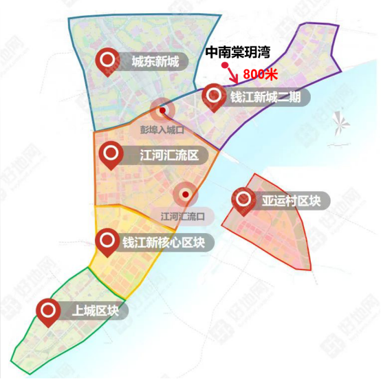 钱江新城2.0规划示意图
